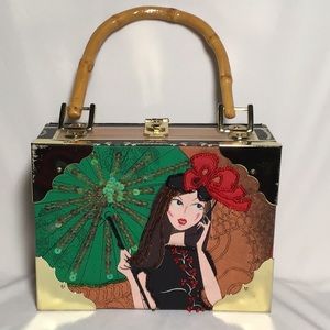 “Parasol Girl” Cigar Box Purse